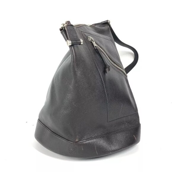 LOEWE Anagram logo Anton Bags Shoulder Bags Backpack Leather Brown main image 5
